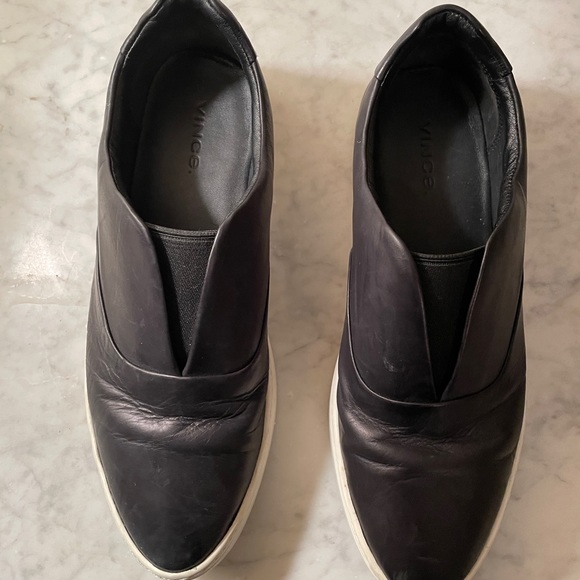 VINCE - Laceless Slip On Oxford Leather Sneakers 6 - Picture 4 of 8